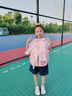 凯奇猫（KAIQIMAO）小学生书包女孩一二三到六年级初中生儿童双肩包超轻便减负防泼水 大号粉色(琳娜贝儿+3张装饰卡 ） 实拍图