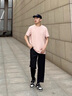 杉努裤子男士夏季潮流直筒宽松阔腿休闲港风春款薄冰丝九分小西男裤 K21QK-黑色（直筒款） XL （建议120-140斤） 实拍图