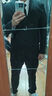 罗蒙西服套装男士商务修身西装男职业正装小西服新郎伴郎结婚礼服外套 黑色双扣【西服+西裤+衬衫】 3XL /185【145-160斤】+7件礼品 实拍图