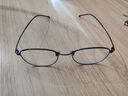 目匠 纯钛近视眼镜男款 防辐射眼镜框男女款全框眼镜架光学镜架 8028 经典黑  免费配镜（1.56非球面片） 实拍图