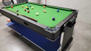 SZX成人标准4合1游戏桌 家庭商用台球乒乓球冰球黑8式室内球厅娱乐桌 7尺4合1-213*111*81cm-黑桌+绿布 实拍图