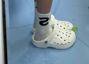 卡骆驰crocs洞洞鞋贝雅男鞋女鞋轻便耐磨一脚蹬拖鞋休闲鞋|10126 白-100 36 /37(220mm) 实拍图