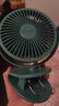 艾美特（AIRMATE）USB小风扇/桌面风扇/小电扇/充电厨房办公宿舍床头多功能壁挂式夹扇 插电款-橄榄绿 实拍图