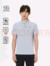 KOLON SPORT/可隆速干POLO 男士吸湿小翻领抗菌户外运动印花短袖 LHPT5MTT31-LB 浅蓝色 XL 180/100A 实拍图