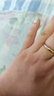 越南沙金戒指男士女款光面情侣婚庆对戒简约 金色光面男款(开口可调) 实拍图