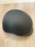 GXT摩托车头盔四季遮阳半盔瓢盔复古太子盔个性酷安全帽四季MT-4 哑黑（推荐花色） L（适合57~58cm） 实拍图