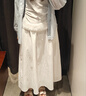 UR2025秋季新款女装时尚超宽松蕾丝拼接中长款半裙UYY550016 本白 (偏宽松) M (M-L) 实拍图