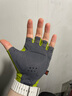 兰帕达24新款双箭头骑行手套男女夏季公路自行车手套半指减震装备月影 绿色 L（建议掌宽9-10CM） 实拍图