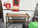 正木枫实木书桌书架一体升降电脑桌椅卧室写字桌简约家用高中生学习桌子 胡桃色单桌 140*60*75cm【双抽】 实拍图