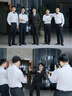 啄木鸟伴郎服兄弟西服套装婚礼衬衣西装礼服兄弟团衣服男结婚春秋季外套 白色长衬衫+黑色西裤+领结 XL -西裤尺码可备注 实拍图