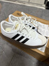 adidas「T头鞋」VL COURT复古休闲板鞋德训鞋男女阿迪达斯轻运动   白色/黑色/灰色(推荐女生选小半码)   38 实拍图