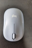 罗技（Logitech）M221 轻音鼠标 无线鼠标 办公鼠标 对称鼠标 带无线微型接收器 雾霭蓝 实拍图