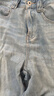 森马（Semir）森柔牛仔牛仔裤女凉感阔腿裤25夏显腿长裤子109325124006 实拍图