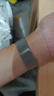 码仕适用华为fit3/4/4pro手表表带米兰尼斯磁吸扣夏天watch fit3/4手环防水运动腕带银色 实拍图