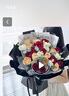 艾斯维娜鲜花速递11朵玫瑰花束送女友生日礼物全国同城配送 19朵玫瑰混搭花束清新款 实拍图