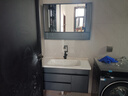 法梵仕浴室柜洗脸手盆柜组合洗漱台洗手台池卫浴台【陶瓷一体盆】 B款智能镜轻奢灰90cm 实拍图