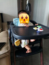 可优比儿童多功能成长餐椅宝宝餐椅家用婴幼儿学坐吃饭椅子 可升降调档 胡桃木色+座椅套（推荐小月龄） 实拍图