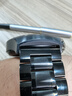 适用华为手表表带非原装Watch4pro/gt5金属不锈钢带watch5非凡 实心钢带- 黑色 宽度：22mm 实拍图