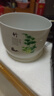 桌面花盆仿陶瓷梅兰竹菊带托盘简约创意个性家用阳台绿萝吊兰多肉 【荷盆】不带孔 2号口径10cm*1个 实拍图