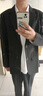 星禾莱DK制服一套休闲西装男套装痞帅高校学生小西服男女班服外套学院风 西服+衬衫+长西裤+领*带 XL 128-140斤 实拍图