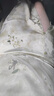 红袖新中式碎花半身裙夏季新款女装气质高腰开叉国风雪纺长裙 绿花602 M 实拍图