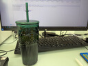 星巴克（Starbucks）墨绿色女神款玻璃杯550ml吸管杯办公室复古冷水杯生日礼物 实拍图