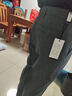夏季薄款亚麻休闲裤高腰棉麻深裆宽松透气中年商务中老年直筒大码 蓝灰色 34 码=2尺7腰围 实拍图