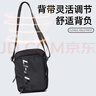 李宁（LI-NING）单肩包斜挎包男士正品健身系列黑色反光跑步运动包休闲包腰包 实拍图