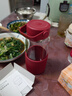 北鼎（Buydeem）泡茶随手杯 茶水分离家用耐高温玻璃杯便携办公水杯节日送礼 【锦鲤红】畅快饮|茶水分离630ml 实拍图