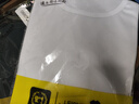 策息冰丝纯色短袖t恤男士夏季凉感透气半袖学生休闲百搭男装速干运动 白色+深灰 XL -建议110-130斤左右 实拍图
