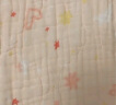全棉时代 婴儿浴巾 新生儿童6层水洗纱布浴巾 男女纯棉小兔星星115*115cm 实拍图