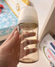 贝亲（Pigeon）新生婴儿 防胀气宽口径玻璃奶瓶 240ml  AA187 M号 3个月+ 实拍图