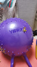 波比超人羊角球儿童感统训练跳跳球玩具婴儿幼儿园加厚蹦蹦球充气弹跳玩具 2-4岁 紫色 球体尺寸35cm 实拍图