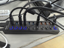 毕亚兹 USB3.0分线器 高速11口拓展坞HUB工业级集线器独立开关扩展笔记本电脑接口转换器带电源供电 实拍图