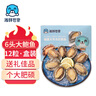 海鲜世家去肚特大鲍鱼12粒装360g盒装 免处理 火锅烧烤食材海鲜生鲜 实拍图