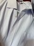 罗蒙短袖衬衫男士薄款条纹衬衫商务职业工装衬衣男装L82D997蓝 41  实拍图