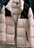 骆驼（CAMEL）【小太阳】户外羽绒服鸭绒加厚羽绒衣经典时尚防风保暖运动外套 白玉粉/幻影黑,A33CAPN163E 男女 XL 实拍图