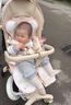 莫尔兔婴儿推车冰丝凉席夏季宝宝遛娃神器专用坐垫安全座椅餐椅通用冰垫 小兔庄园【凉而不冰】 72*45cm（10A抗菌防螨） 实拍图
