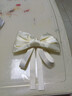 缪色（MiU Se）日韩双层缎面蝴蝶结头饰感后脑勺顶夹弹簧夹发卡夹子发饰 双层蝴蝶结弹簧夹*白色B07-102 实拍图