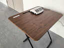 惠寻 京东自有品牌电脑桌可折叠桌家用书桌简易餐桌学习桌便携小桌子 【可折叠+USB】胡桃色70*50cm 实拍图