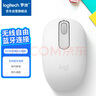 罗技（Logitech）M196 无线蓝牙鼠标 办公鼠标 笔记本商务办公家用 小巧便携 对称手型 珍珠白 实拍图