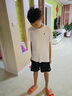 特步（XTEP）童装儿童夏季短袖针织衫短T中大童男童透气速干运动休闲T恤 珍珠白【9012】 130 cm 实拍图