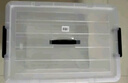 禧天龙塑料透明整理箱衣物收纳箱书本玩具零食储物箱超大号 单只 带提手 实拍图
