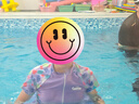 佑游儿童泳衣女中大童女孩游泳衣训练连体速干游泳装32625紫色短袖3XL 实拍图