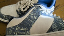 Dickies板鞋男鞋2025夏季新款透气鞋子男休闲鞋百搭运动鞋情侣鞋面包鞋 白蓝 43 实拍图
