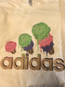 阿迪达斯夏季男女透气舒适户外棉质冰激凌运动休闲短袖KE6195 L 白 实拍图
