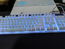 银雕(YINDIAO) K500键盘彩包升级版 机械手感 游戏背光电竞办公USB外接 全尺寸 蓝白双拼白光有线键盘 实拍图