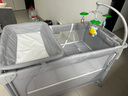 coolbaby婴儿床多功能可折叠可移动拼接床带尿布台蚊帐宝宝床 全家桶 实拍图