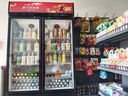 新飞（frestec）展示柜冷藏保鲜柜酒水饮料冰柜双开门冷藏柜酒店冷藏保鲜柜超市直冷玻璃门风冷无霜冰箱立式冷柜 双门黑红688L【4D风冷无霜】【数显控温】 实拍图