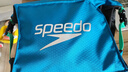 速比涛（Speedo）泳裤男专业游泳训练抗氯速干动感大标贴合平角泳裤 黑/灰色 34 实拍图